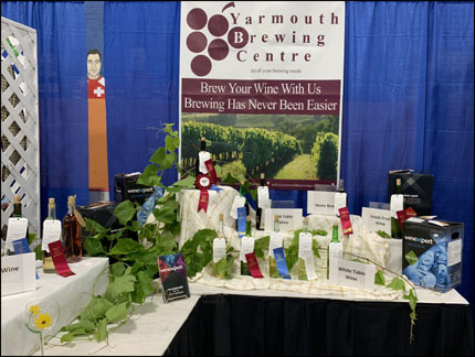 Exhibition wine making kits and contest Yarmouth NS